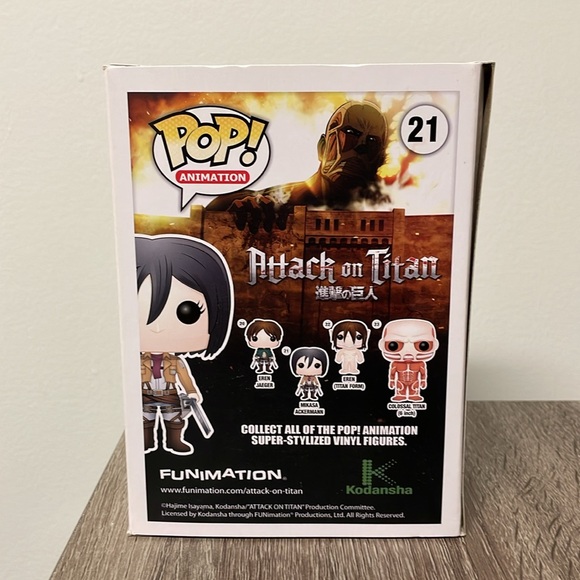 Funko Pop Attack on Titan #21 Mikasa Ackermann - Picture 3 of 5